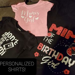 Personalized shirts